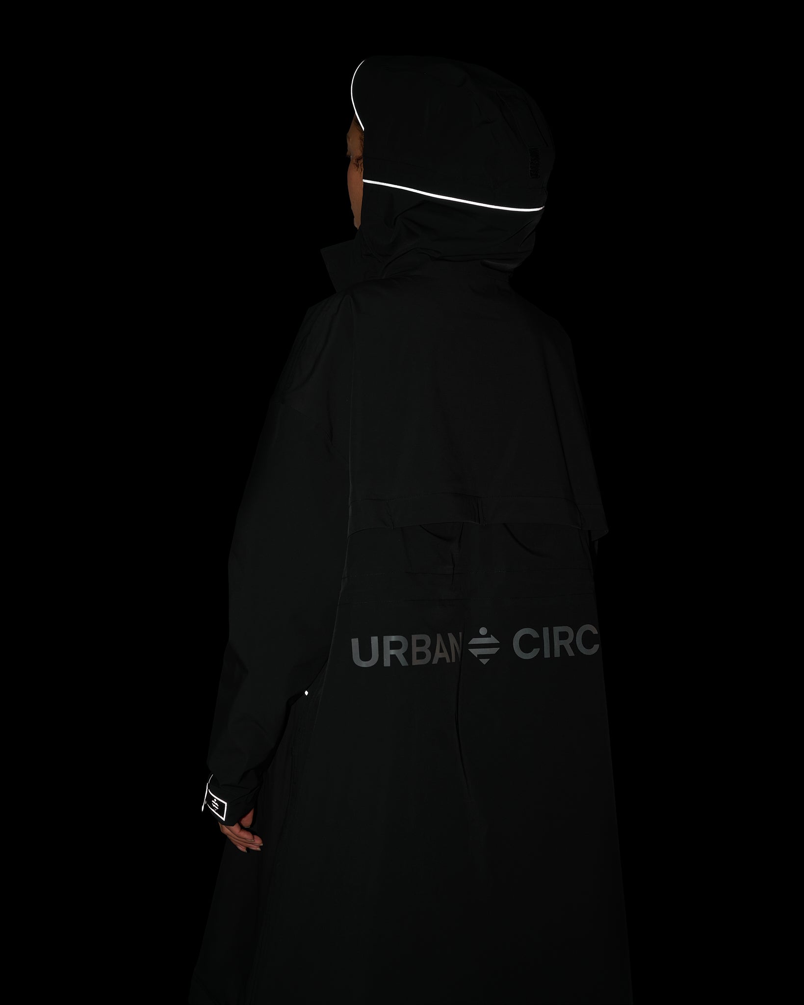 parka de pluie performante détails réfléchissants nuit femme