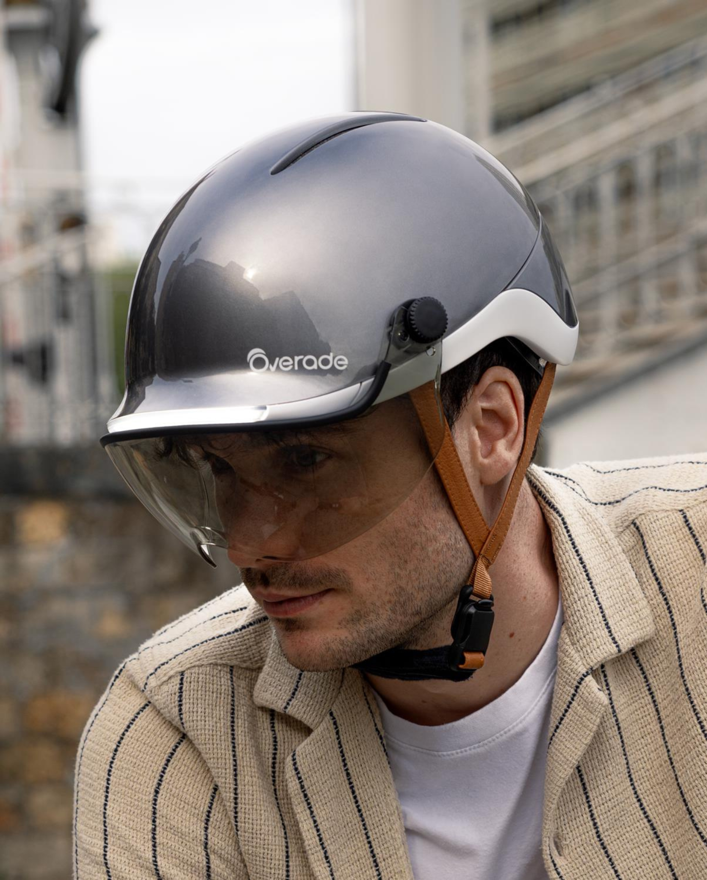 CASQUE VÉLO LUMINEUX OVERADE LIFE