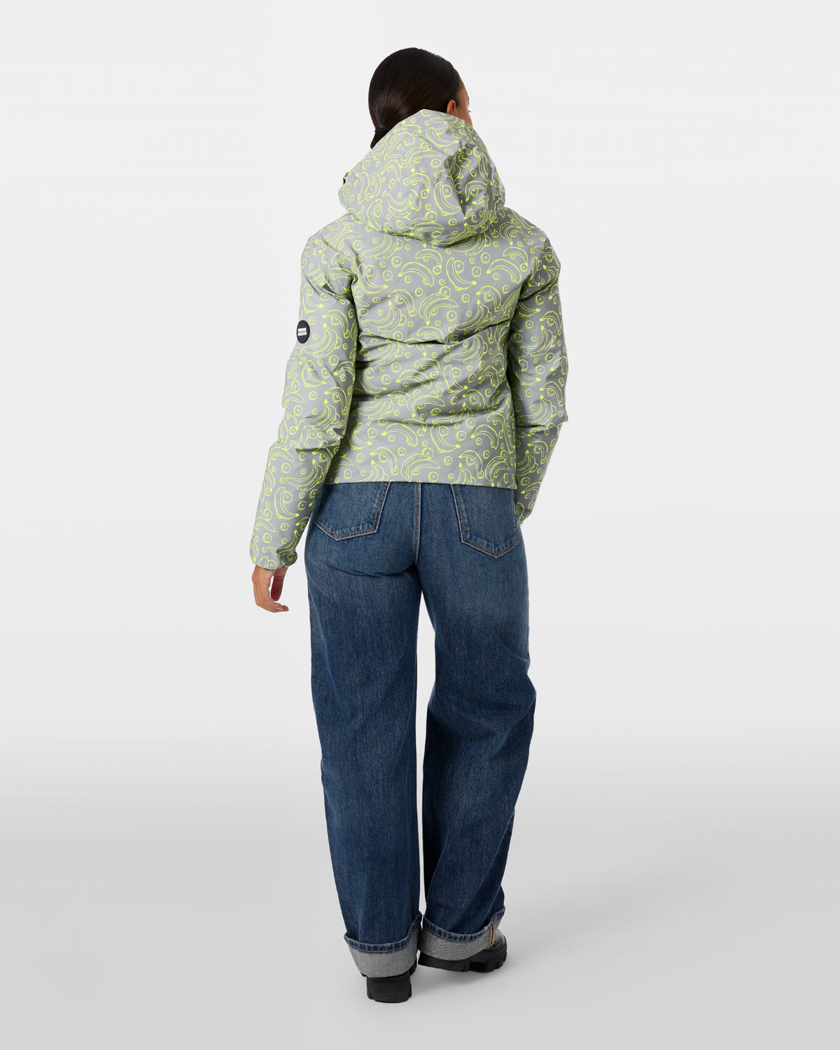 Wendbare Daunenjacke Aura Banane