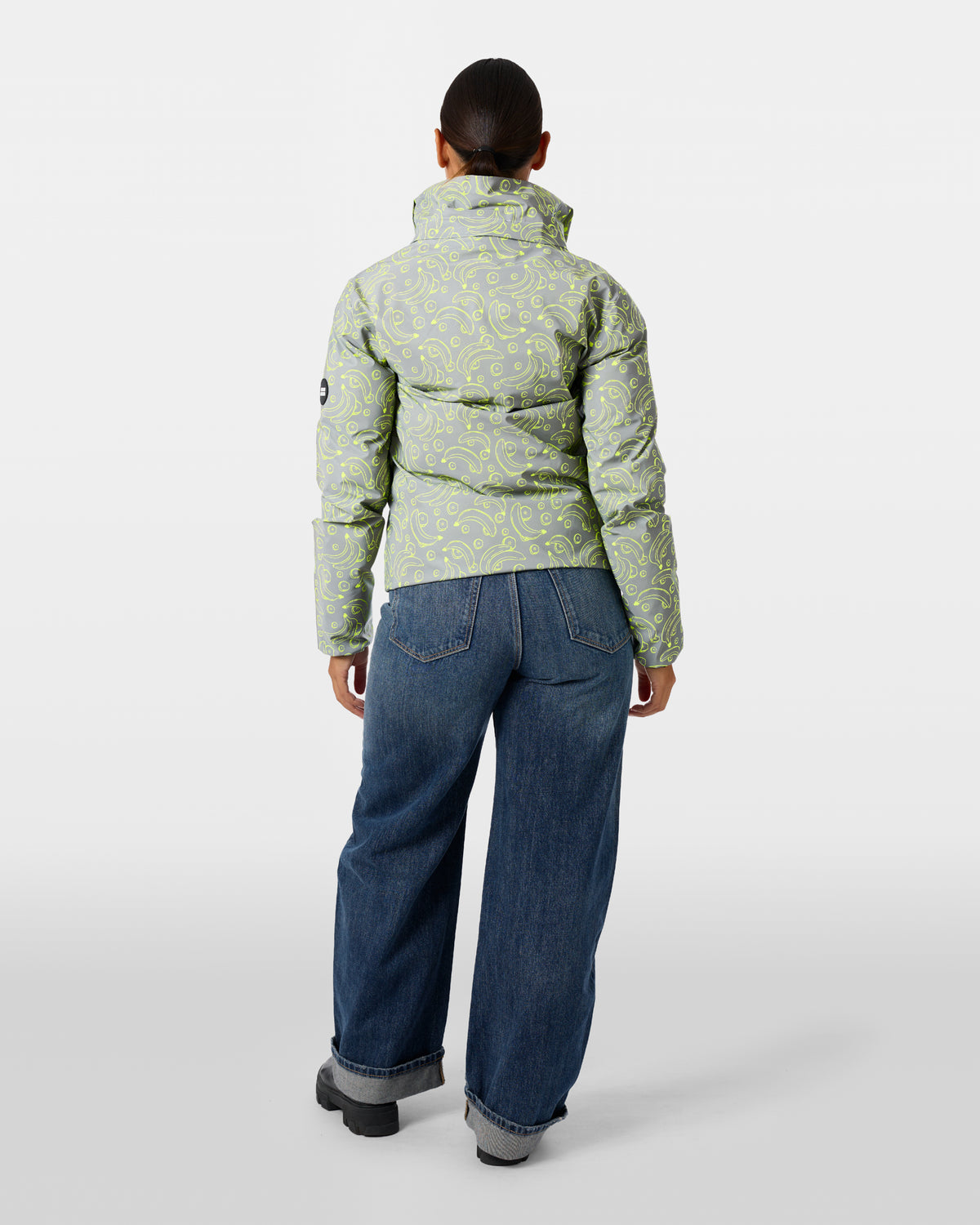 Wendbare Daunenjacke Aura Banane