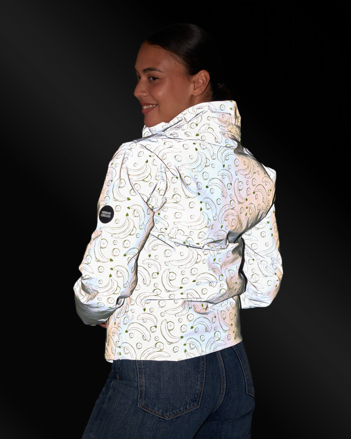 Wendbare Daunenjacke Aura Banane
