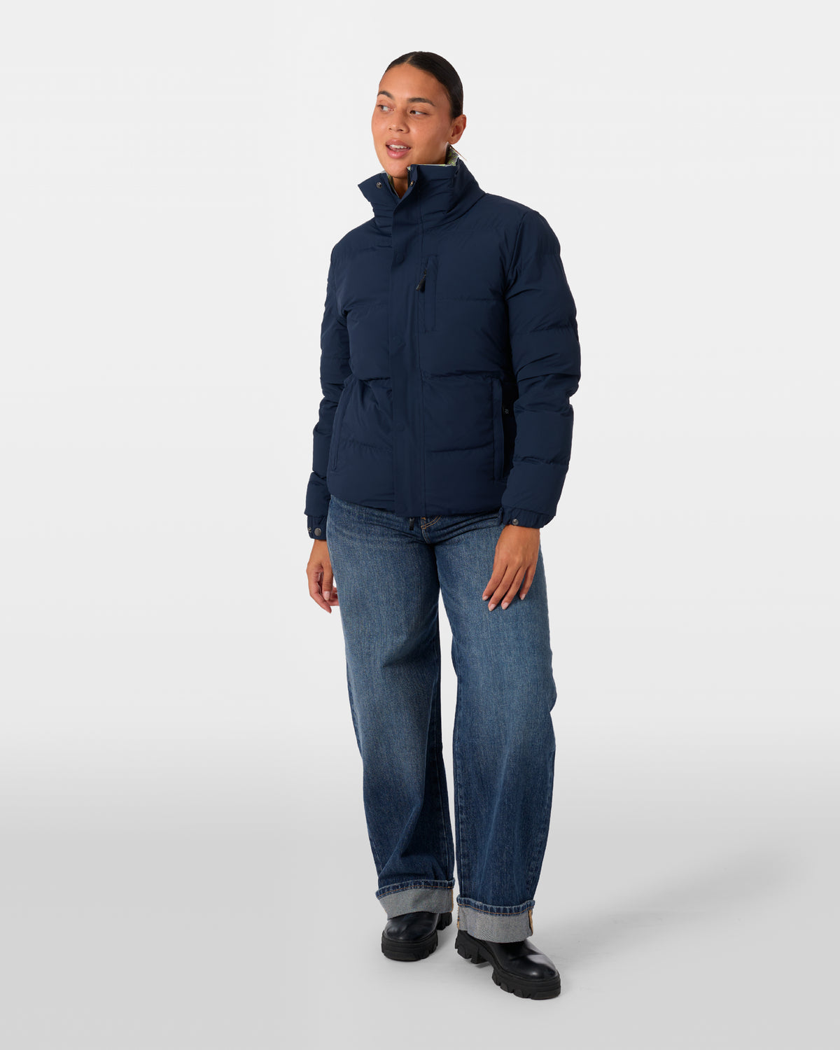 Wendbare Daunenjacke Aura Banane