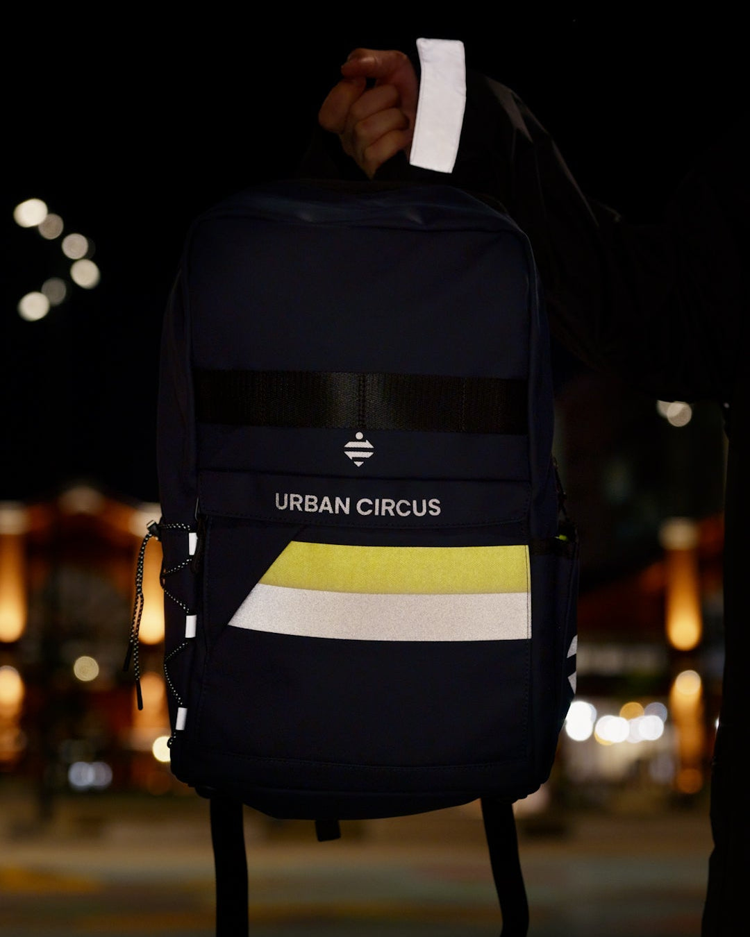 sac à dos sacoche vélo réfléchissante visible de nuit