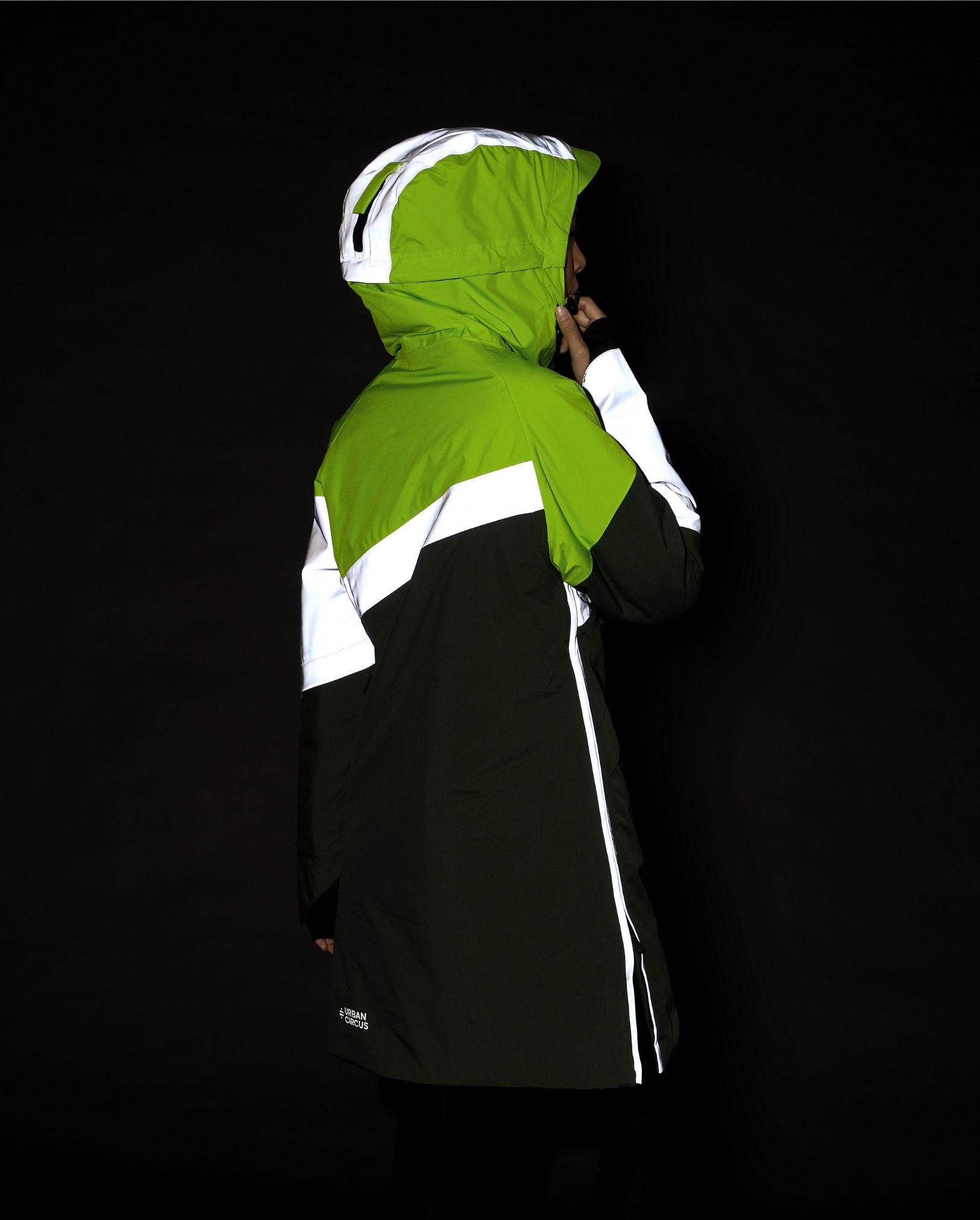 parka chaude réfléchissante mobilité électrique grande capuche