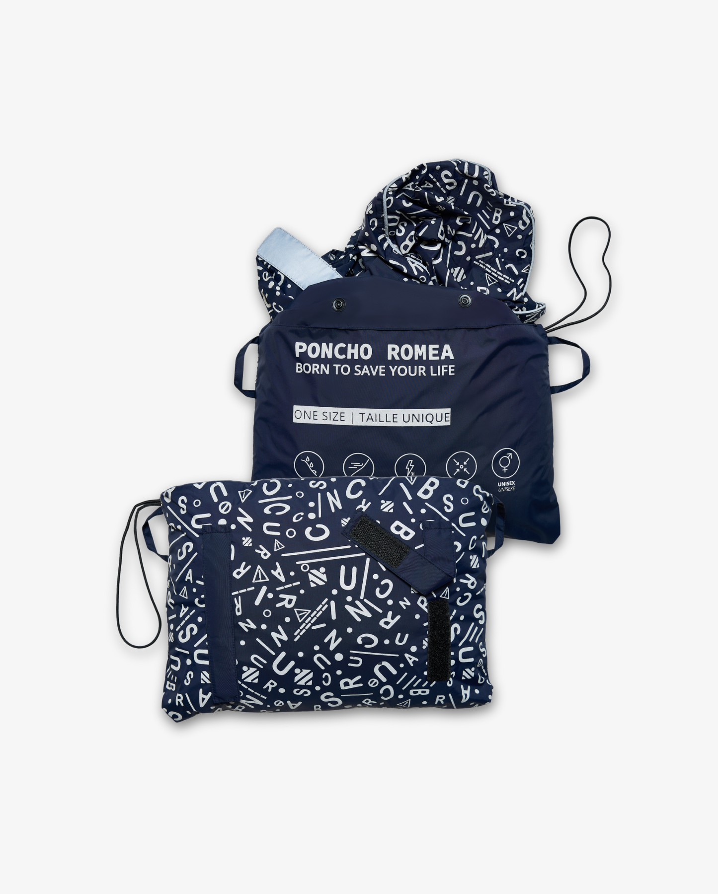 ROMEA REFLECTIVE RAIN PONCHO