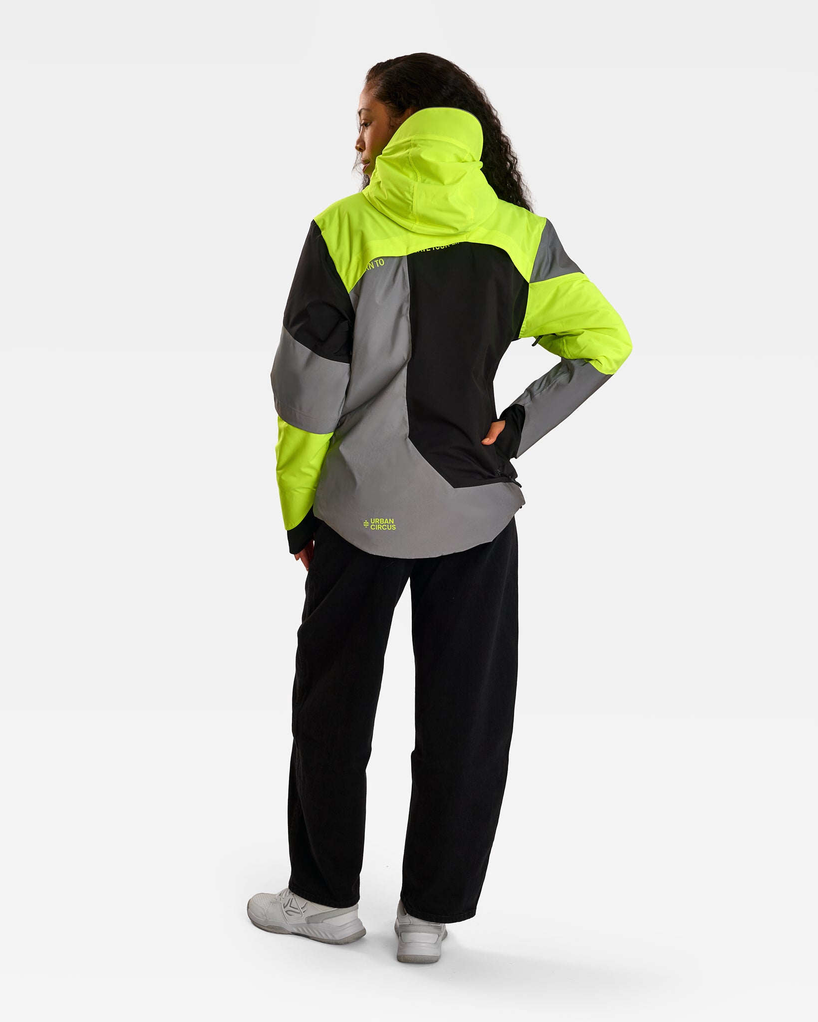 veste chaude vélo urbain REPOP HIVER jaune fluo noire réfléchissante imperméable rembourrage SORONA