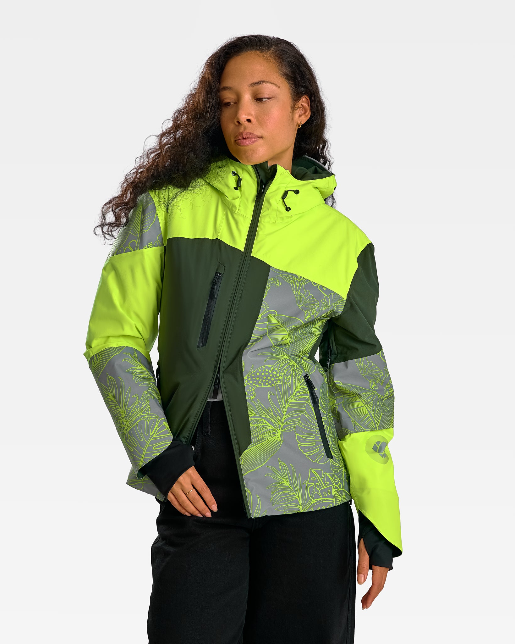 manteau chaud hiver vélo veste REPOP visible fluo imperméable et respirante