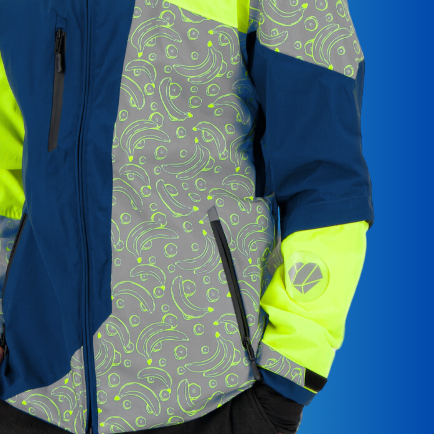 REFLEKTIERENDE UND WENDBARE JACKE MIT REPOP-MUSTER