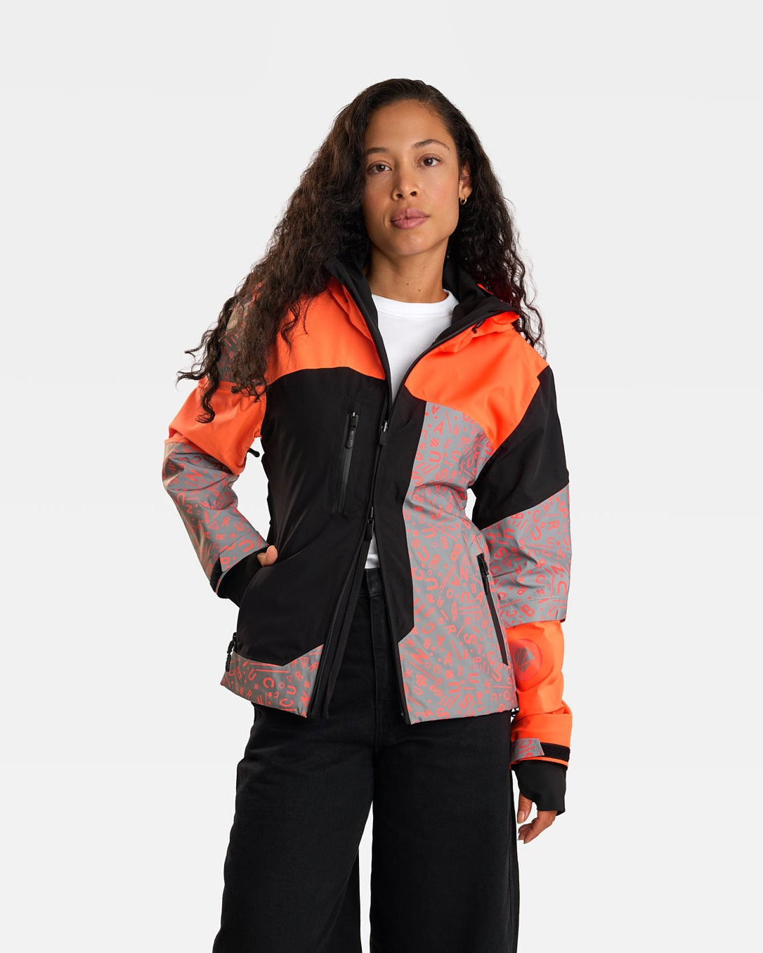 REPOP PATTERN REFLECTIVE & REVERSIBLE JACKET