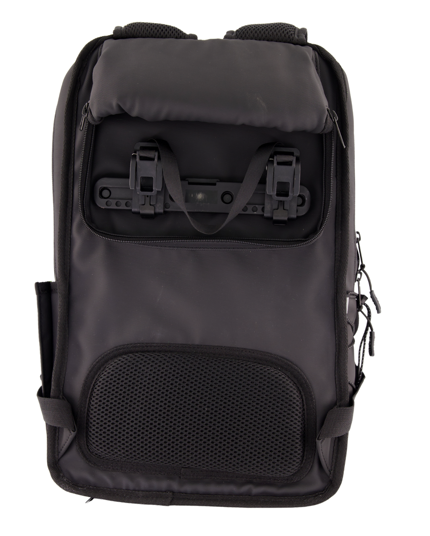 système d'accroche porte bagage sacoche vélo noire