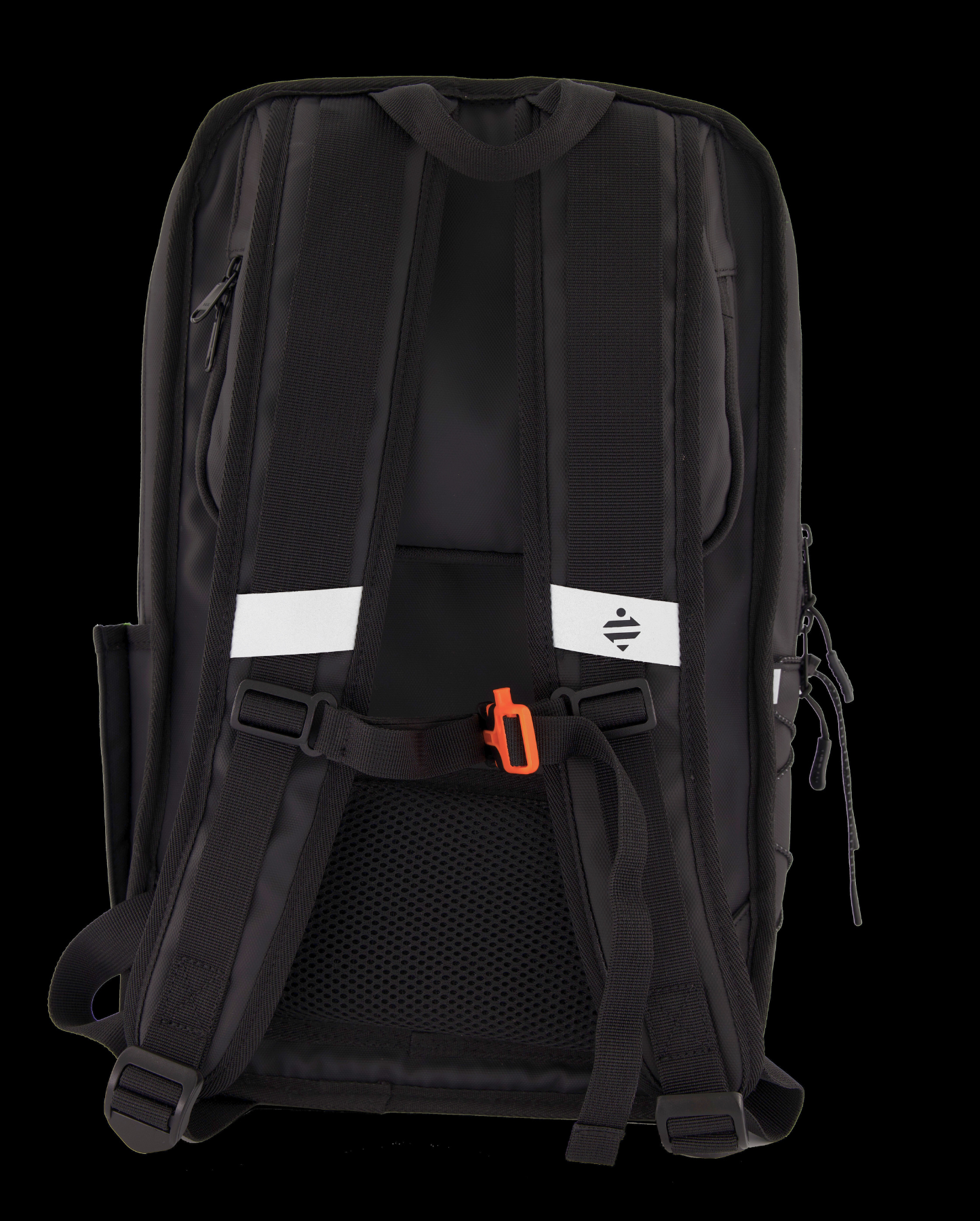 sac-à-dos convertible sacoche vélo vue de dos nuit avec détails réfléchissants