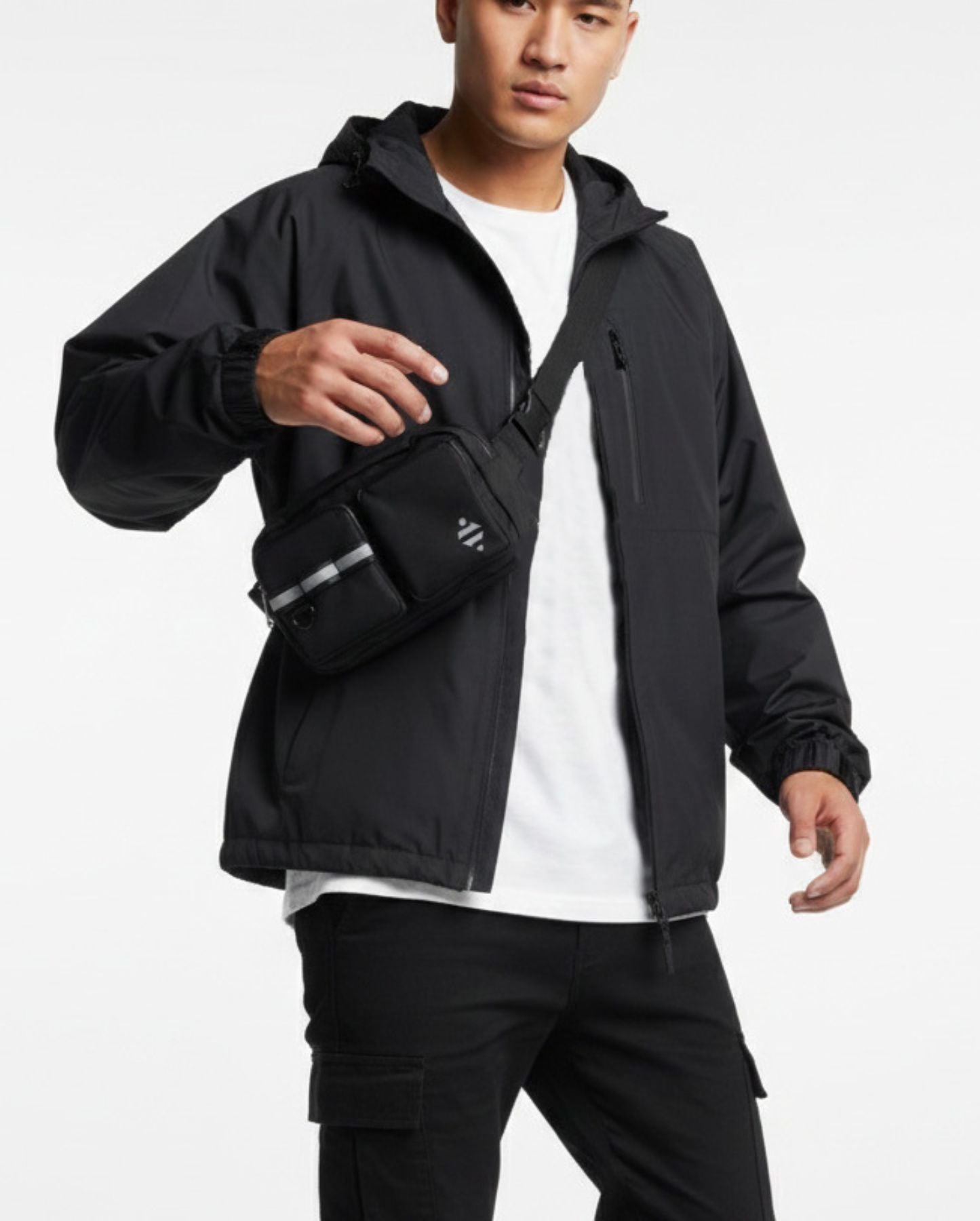 sac banane sacoche noire vélo urbain