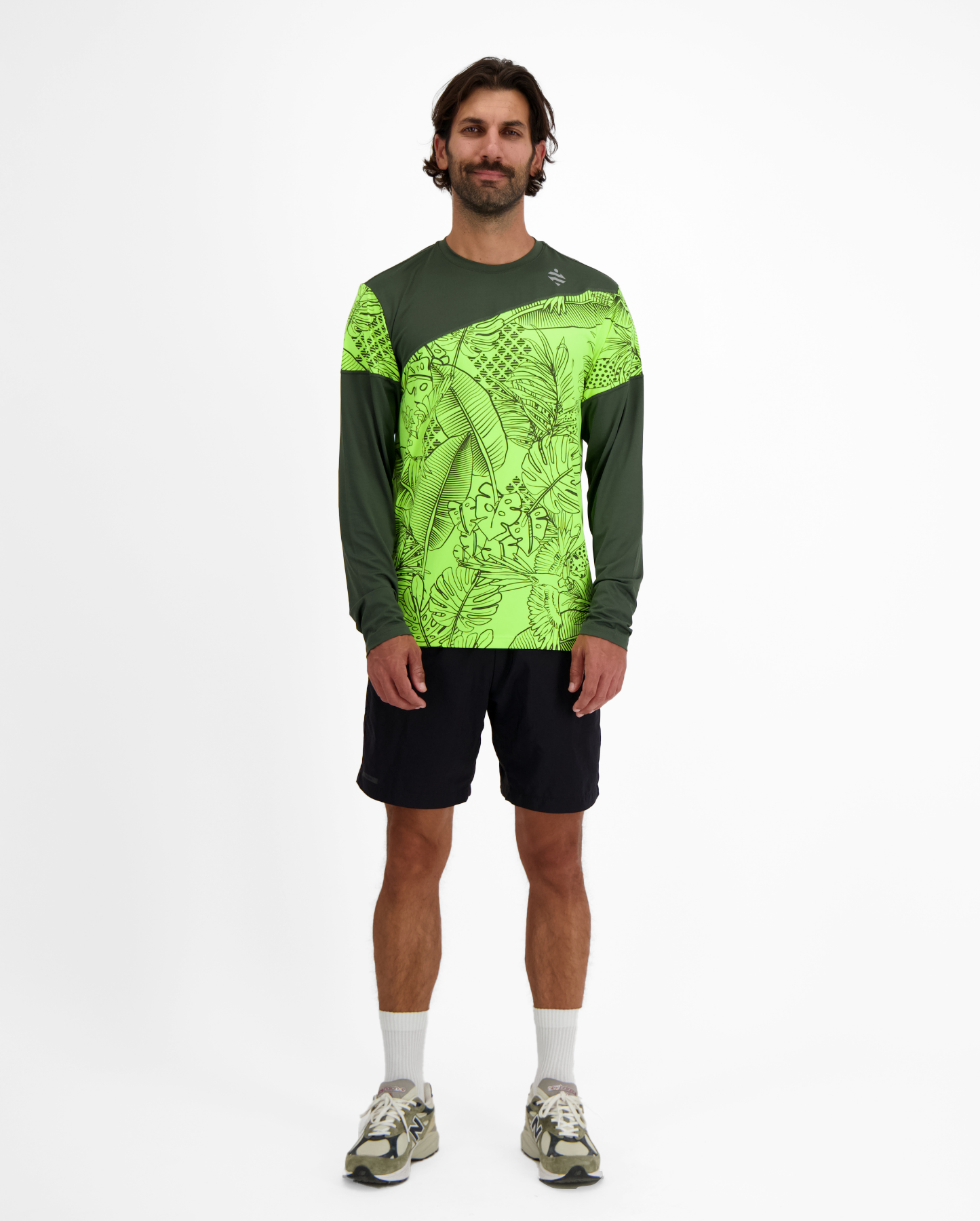 ULTRA ATMUNGSAKTIVES LANGARM-T-SHIRT MIT AEROTECH-MUSTER