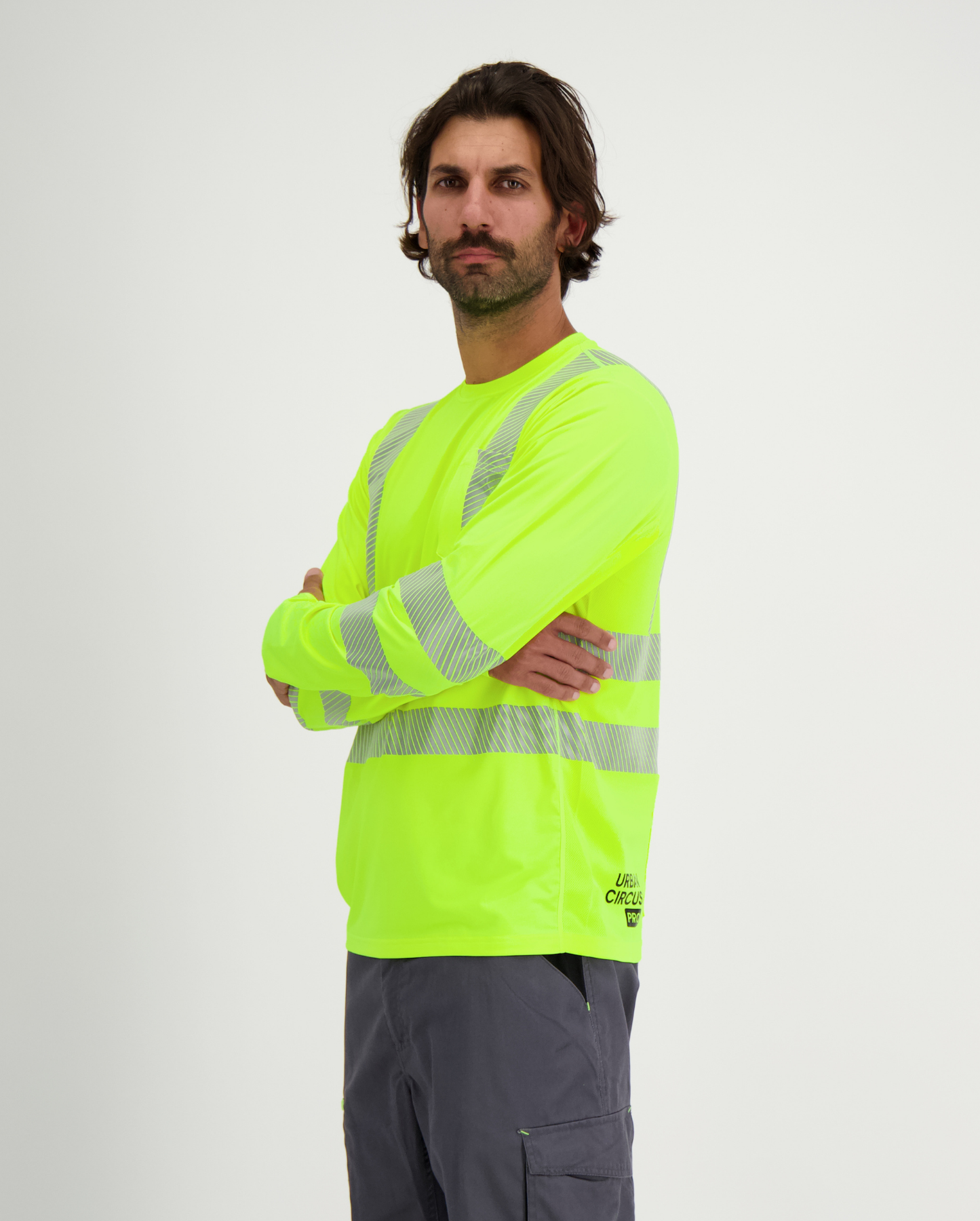 BREATHABLE HIGH-VISIBILITY LONG-SLEEVE T-SHIRT EN ISO 20471