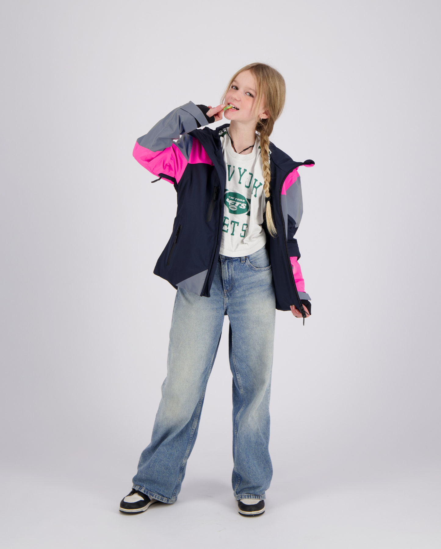 Mode enfant veste imperméable vélo rose bleue marine fille