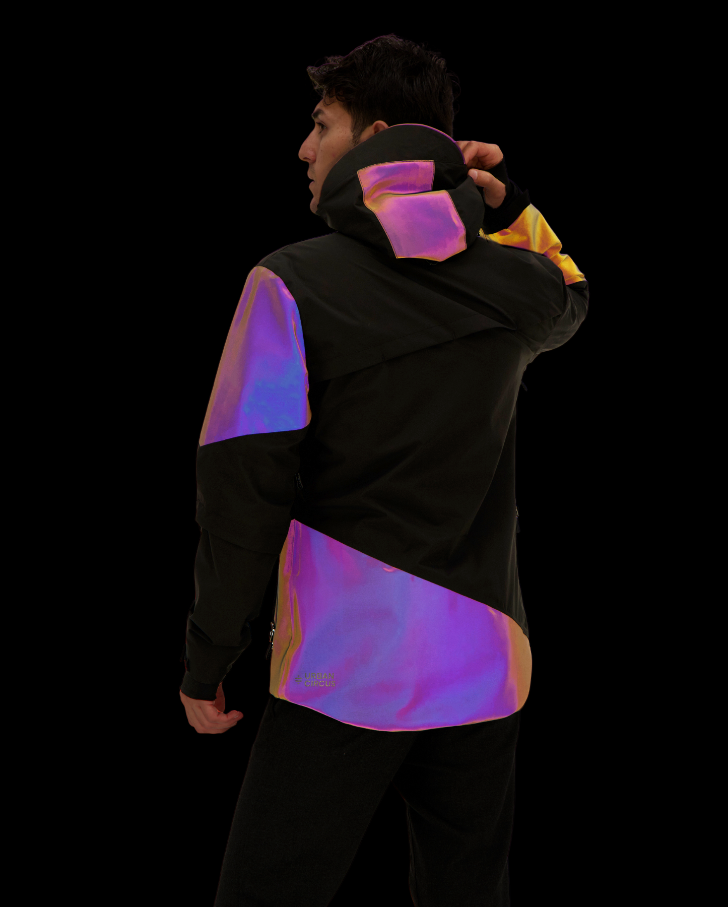 WASSERDICHTE REFLEKTIERENDE RAINBOW JACKE