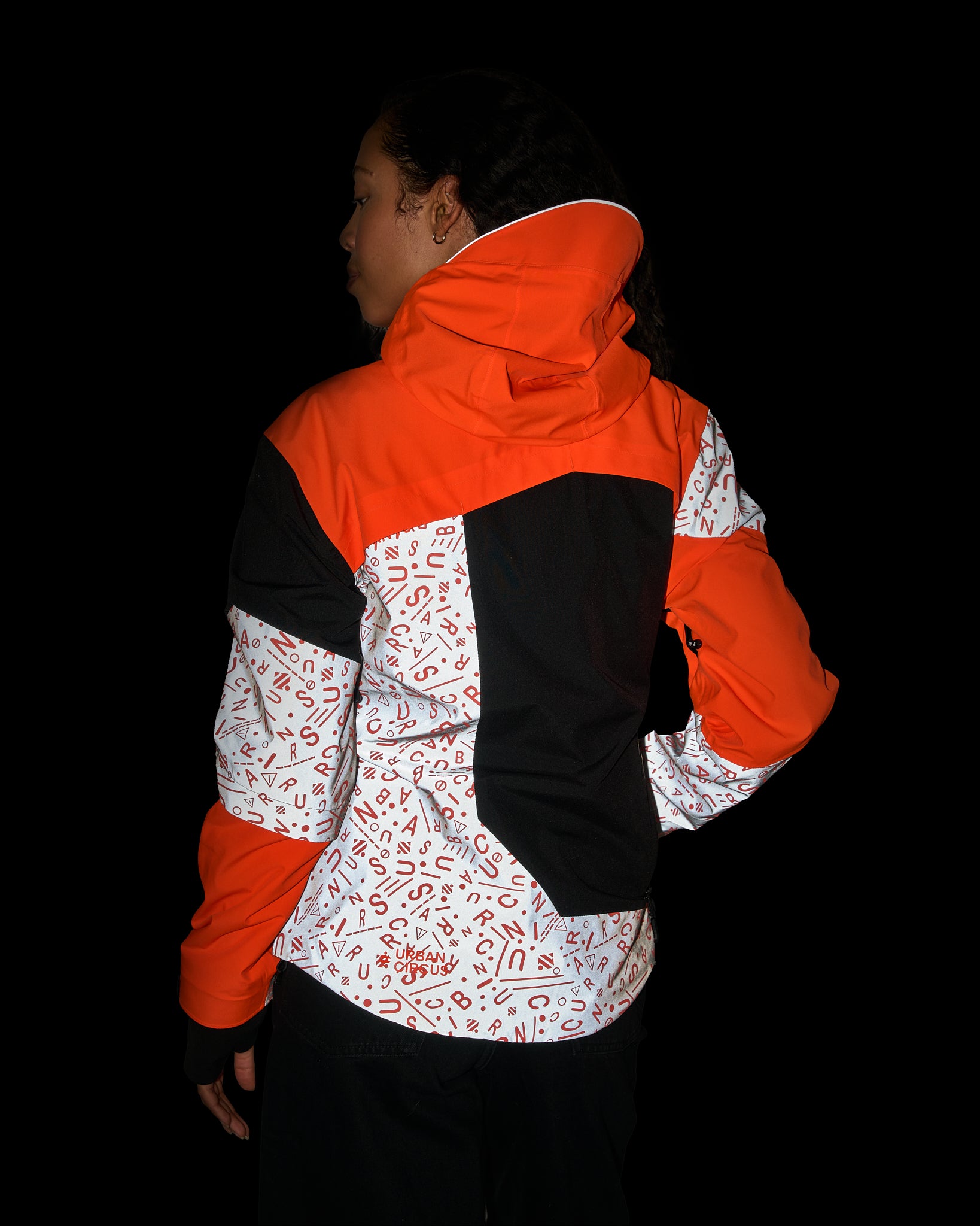 REPOP PATTERN REFLECTIVE & REVERSIBLE JACKET