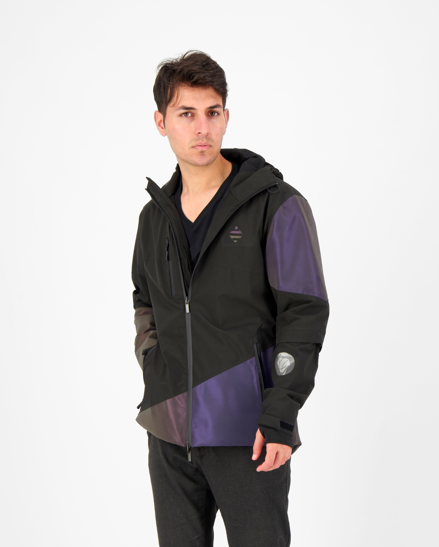 WASSERDICHTE REFLEKTIERENDE RAINBOW JACKE