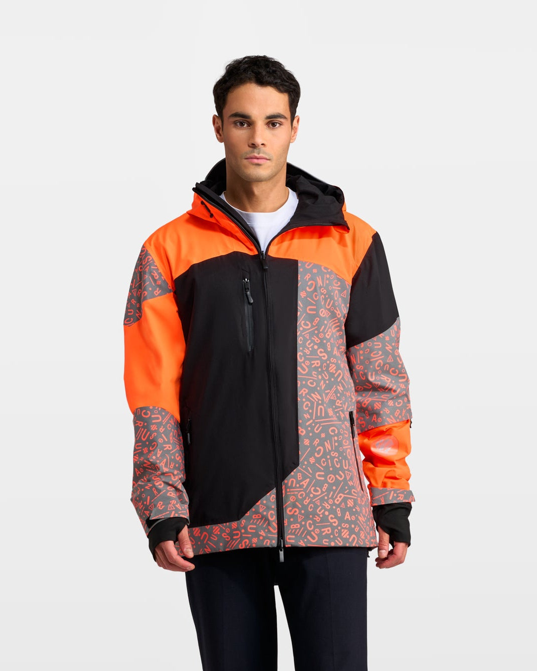 REFLEKTIERENDE UND WENDBARE JACKE MIT REPOP-MUSTER