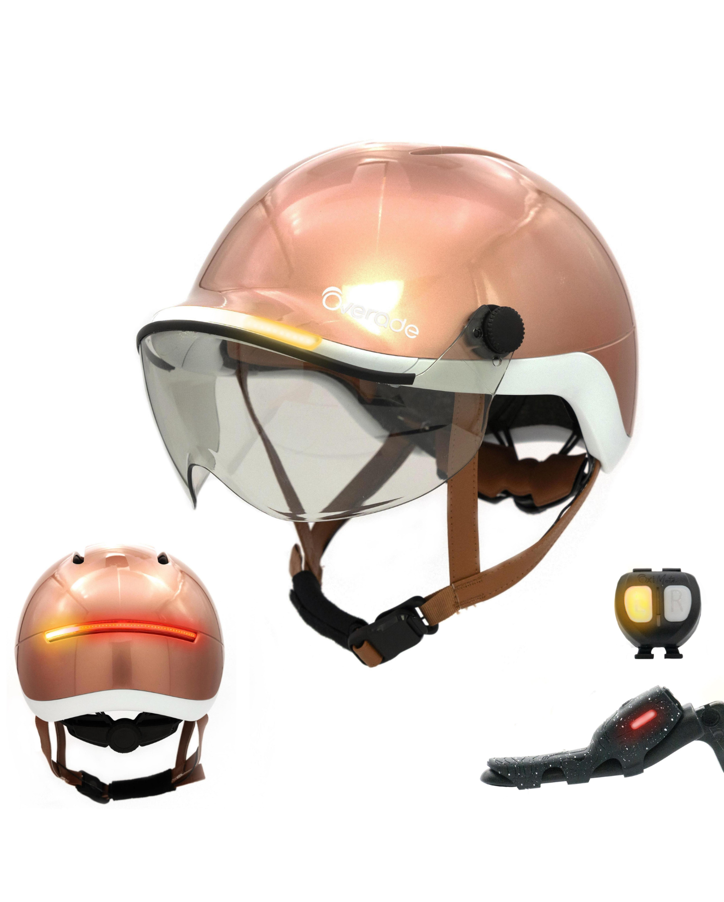 CASQUE VÉLO LUMINEUX OVERADE LIFE