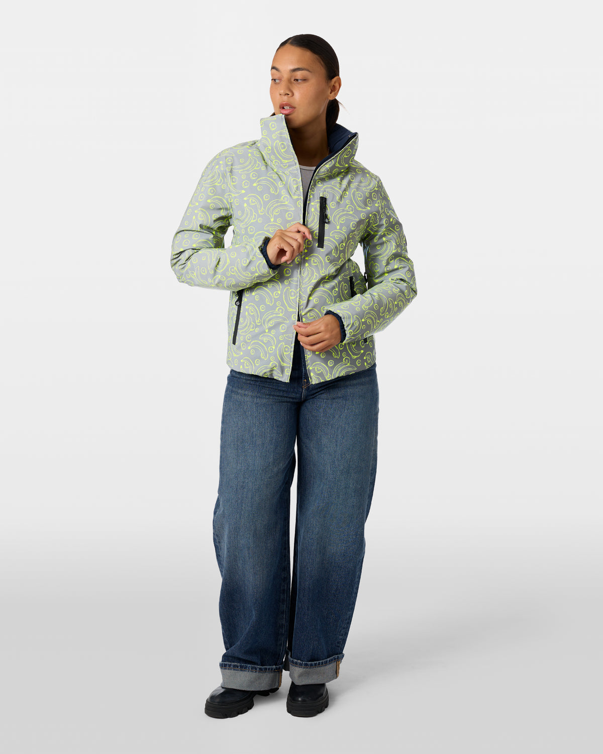Wendbare Daunenjacke Aura Banane