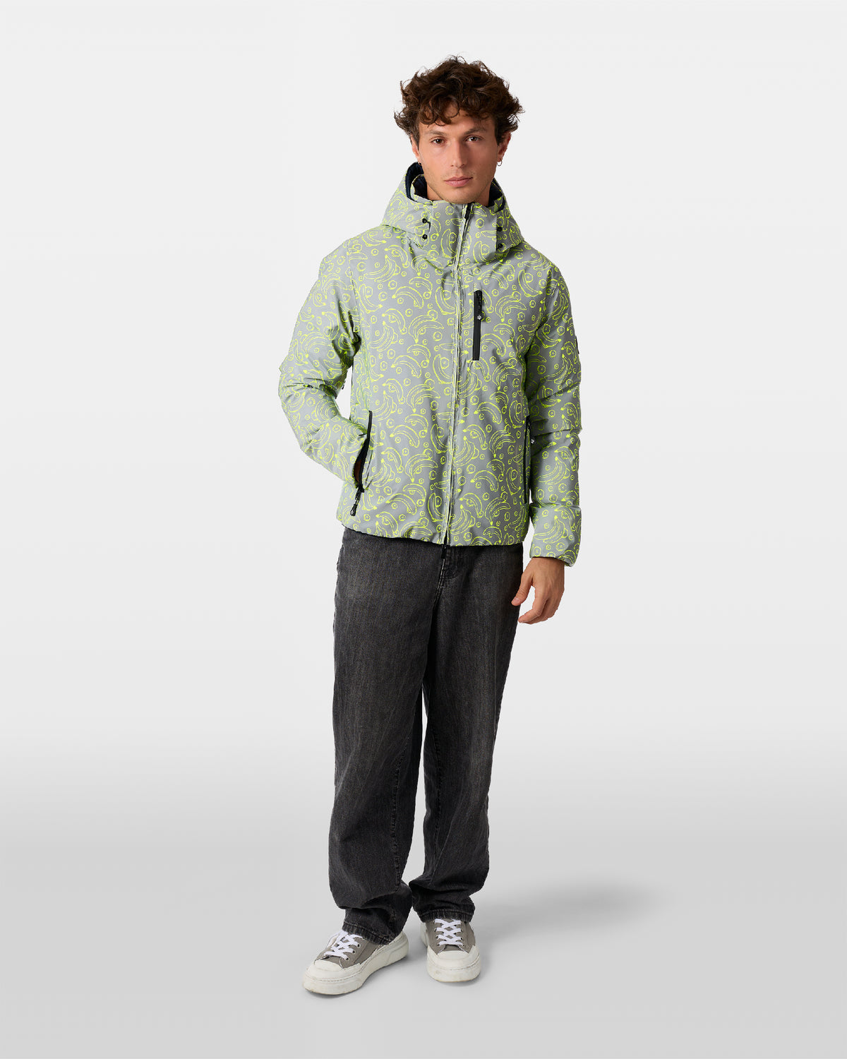 Wendbare Daunenjacke Aura Banane