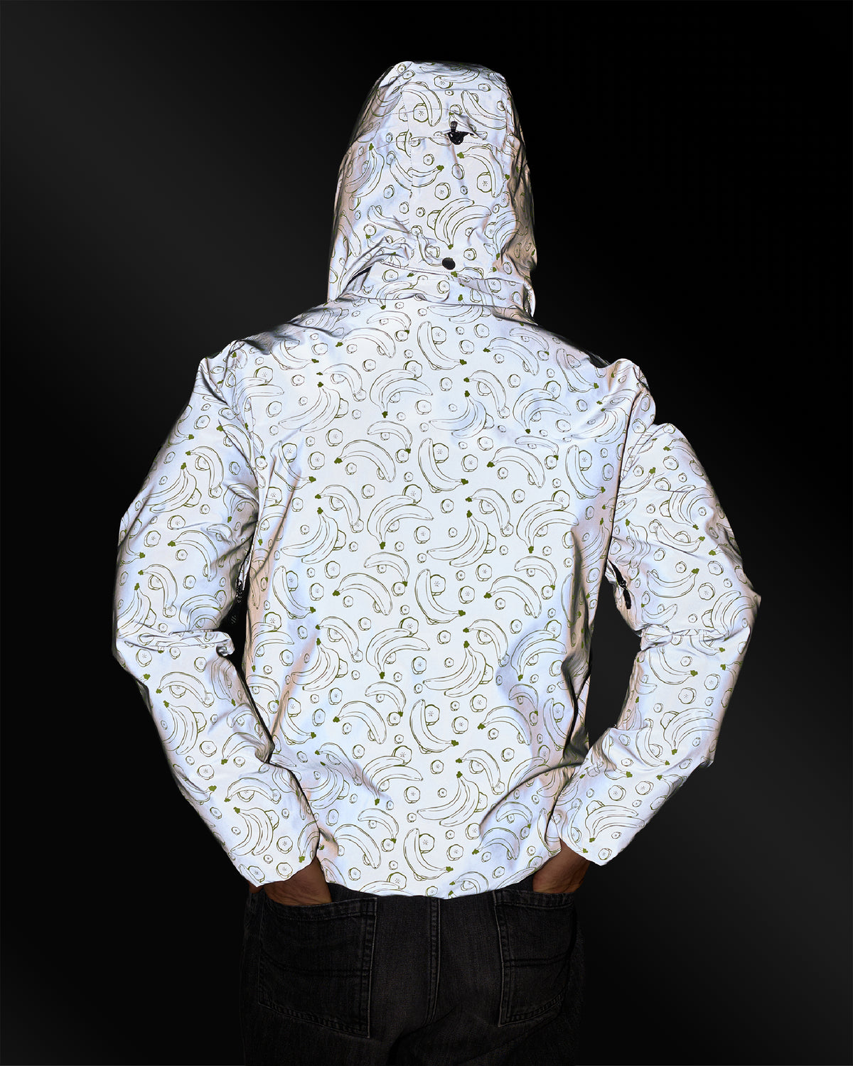 Wendbare Daunenjacke Aura Banane