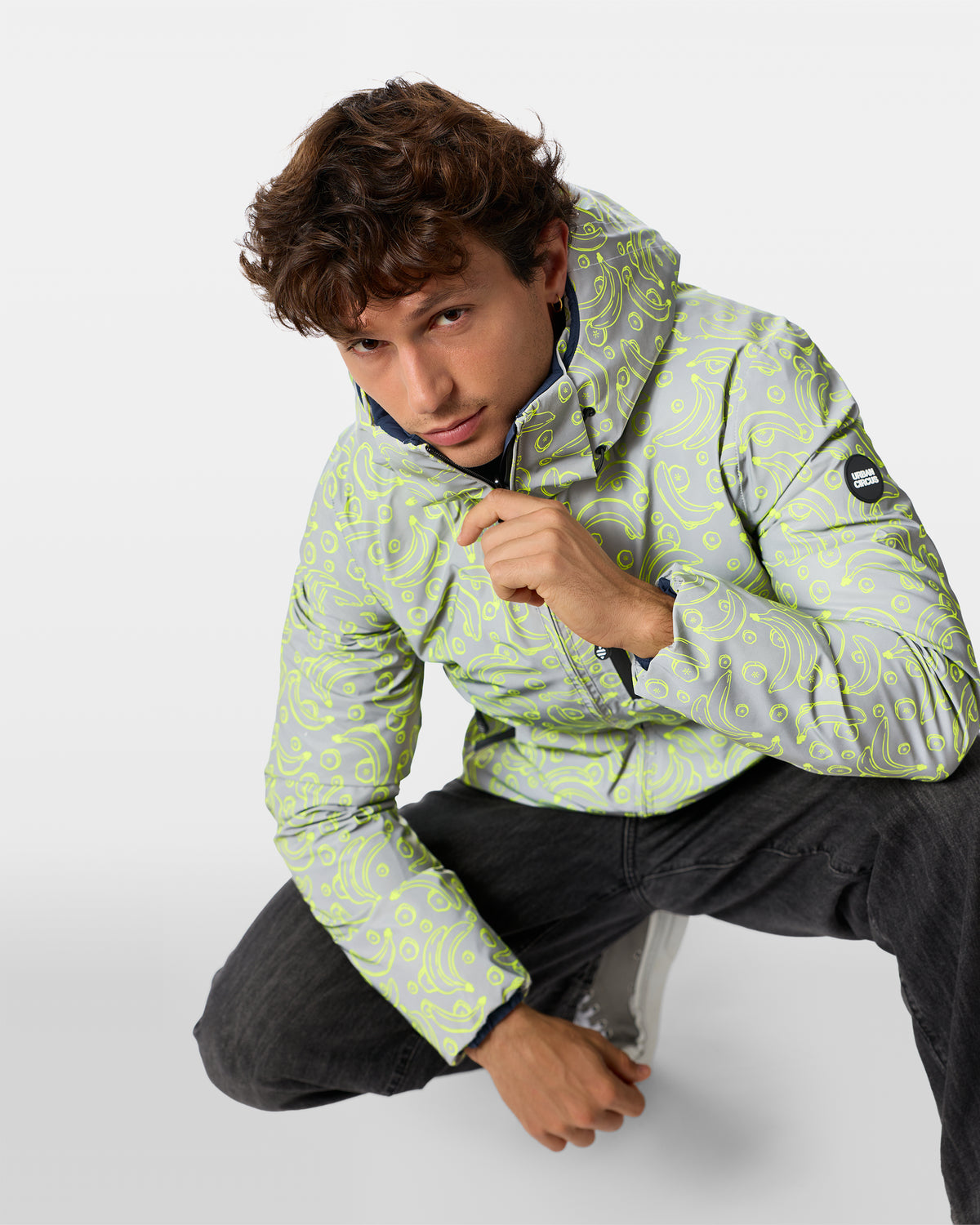 Wendbare Daunenjacke Aura Banane