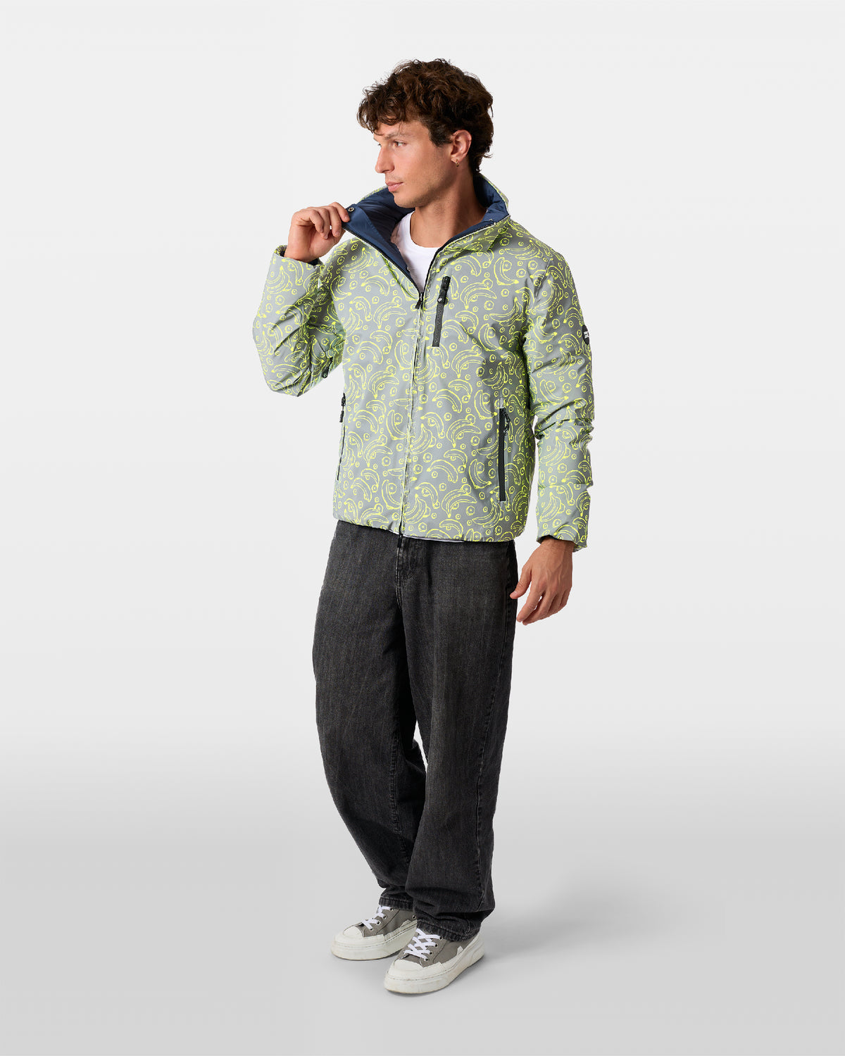 Wendbare Daunenjacke Aura Banane