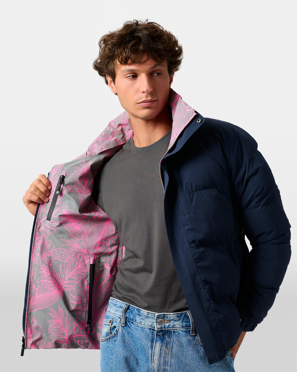 Wendbare Daunenjacke Aura Jungle