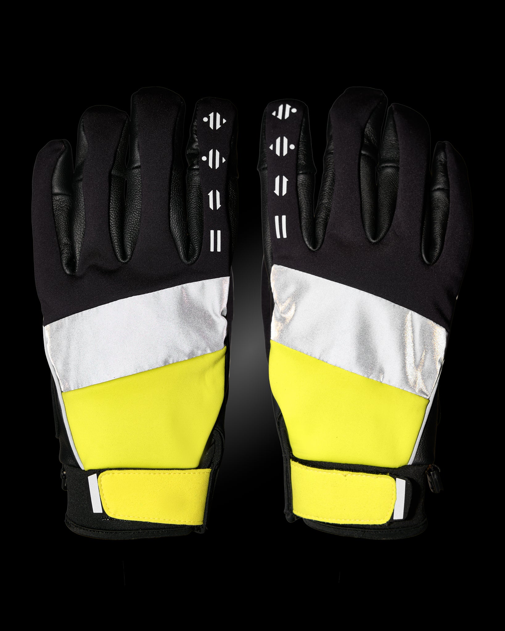 fahrradhandschuhe winter gelb Reflektierende und wasserdichte Winter-Fahrradhandschuhe für Radfahrer