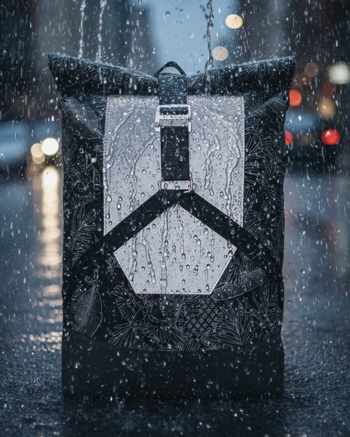 grand sac à dos sacoche porte bagage vélo voyage imperméable réfléchissant