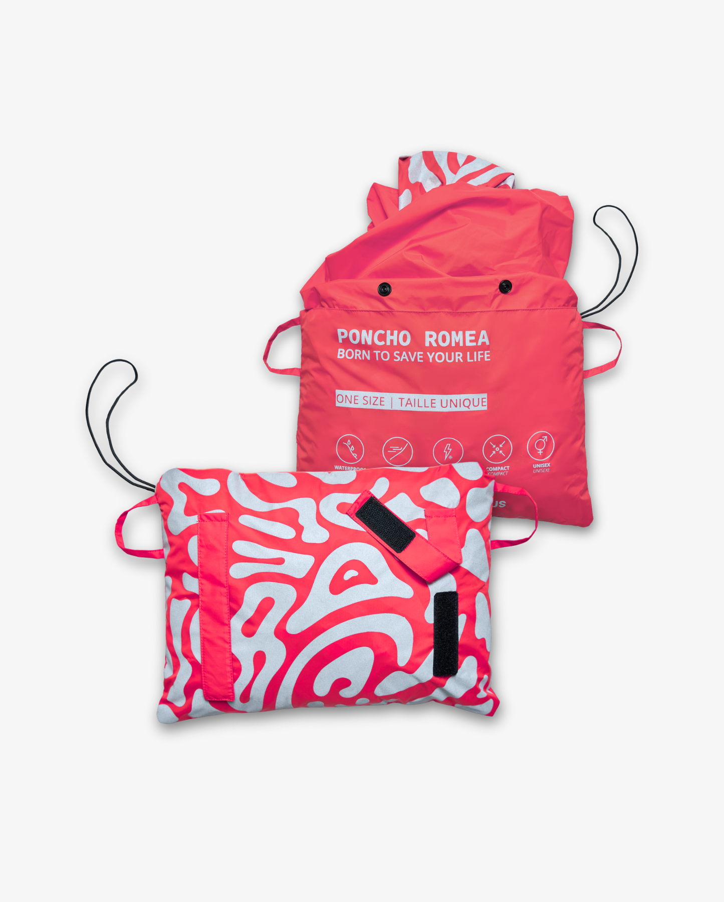 ROMEA REFLECTIVE RAIN PONCHO