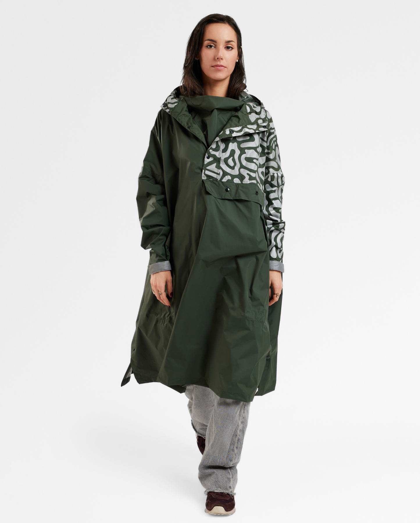 ROMEA REFLECTIVE RAIN PONCHO