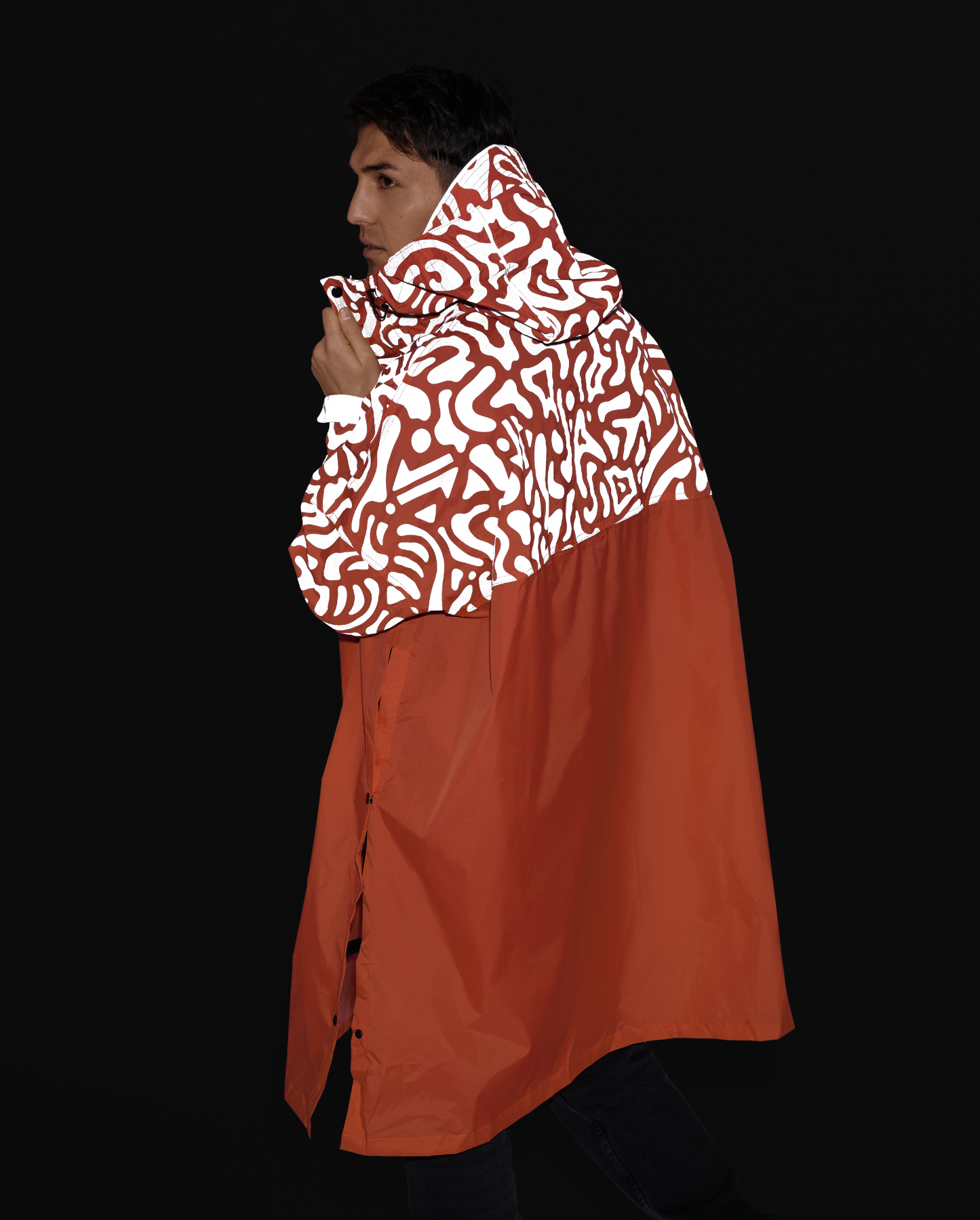 ROMEA REFLECTIVE RAIN PONCHO