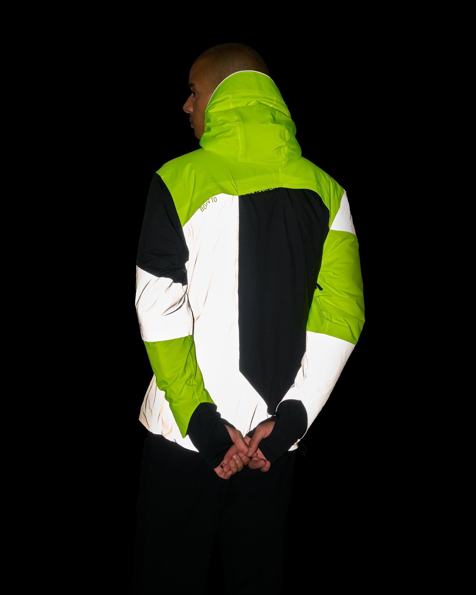 veste chaude vélo urbain REPOP HIVER jaune fluo noire réfléchissante imperméable certifiée en 17353 type AB3