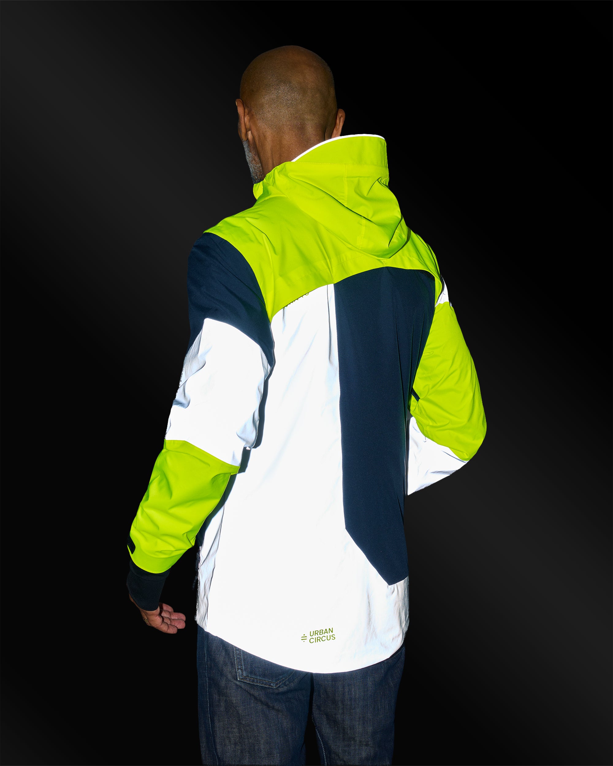 veste vélotaf jaune fluo marine visible certifiée réfléchissante de nuit homme