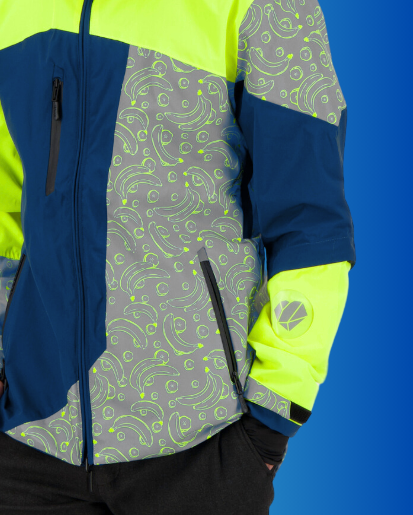 REPOP PATTERN REFLECTIVE & REVERSIBLE JACKET