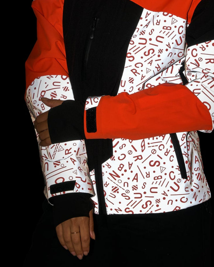 REPOP PATTERN REFLECTIVE & REVERSIBLE JACKET