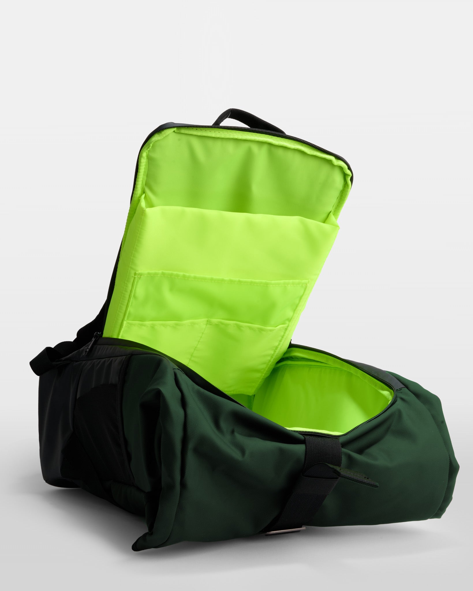 sac à dos vélo urbain vert noir poche ordinateur imperméable 