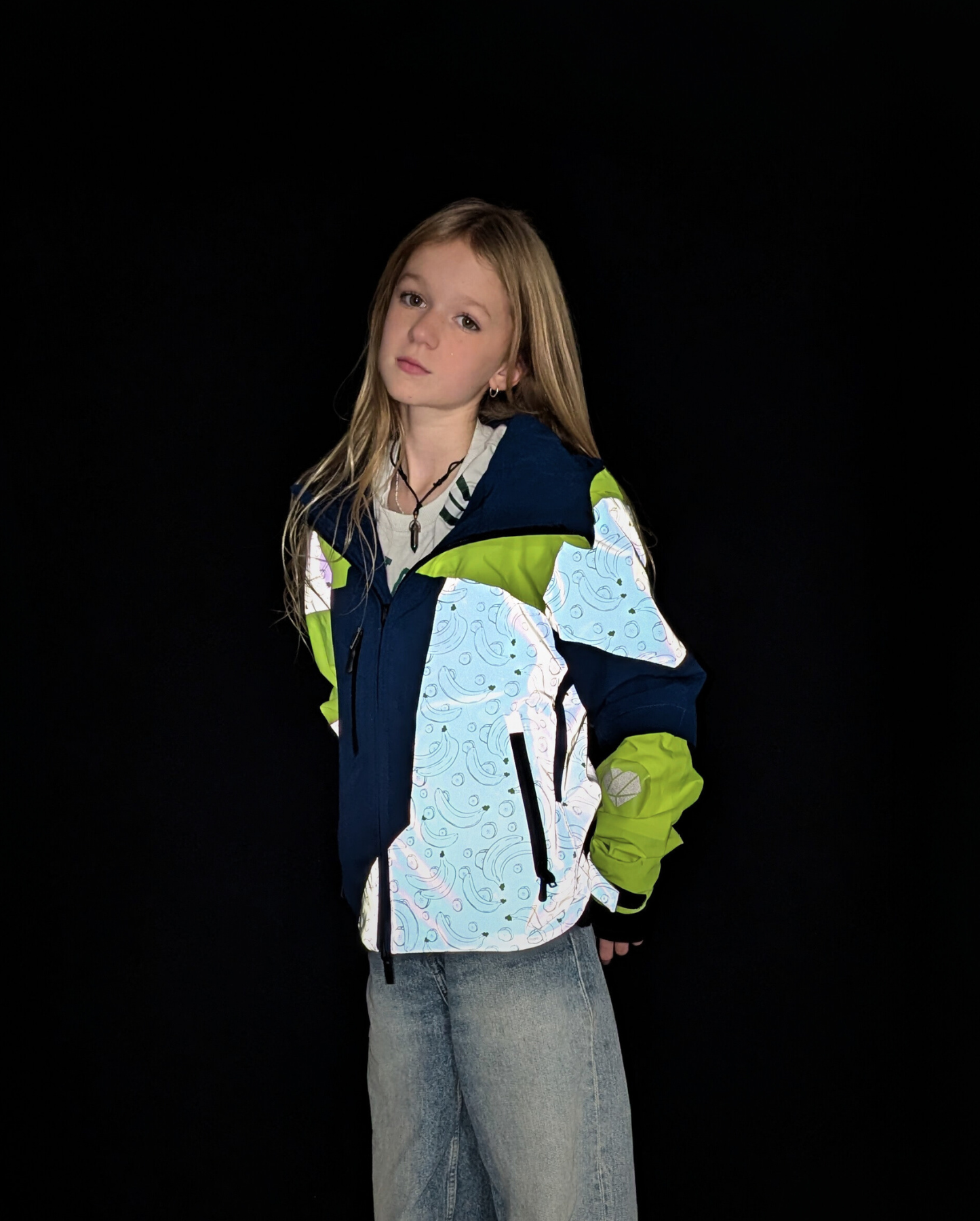 KINDER-REPOP-REFLEKTIERENDE UND WENDBARE JACKE