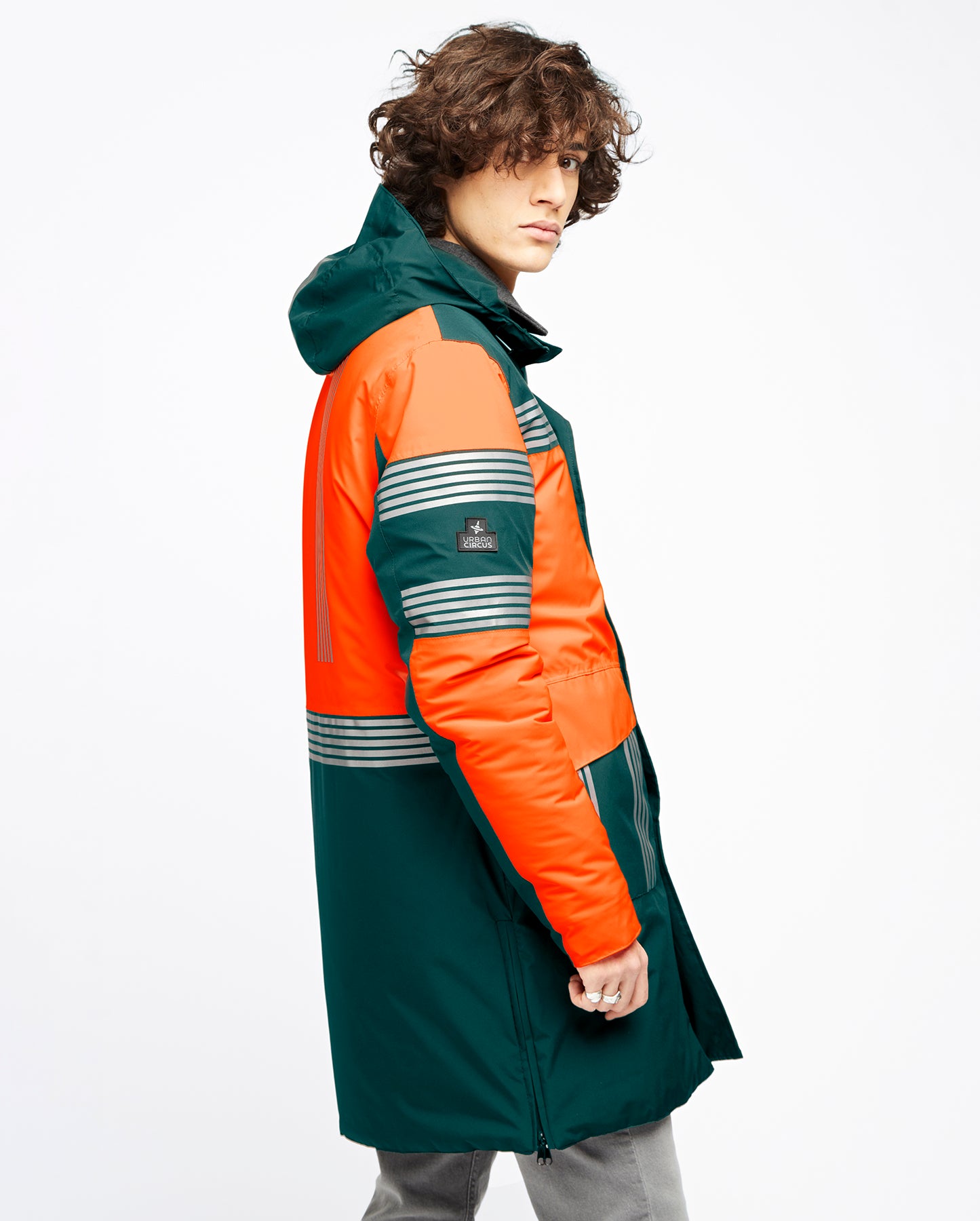 Parka orange online homme